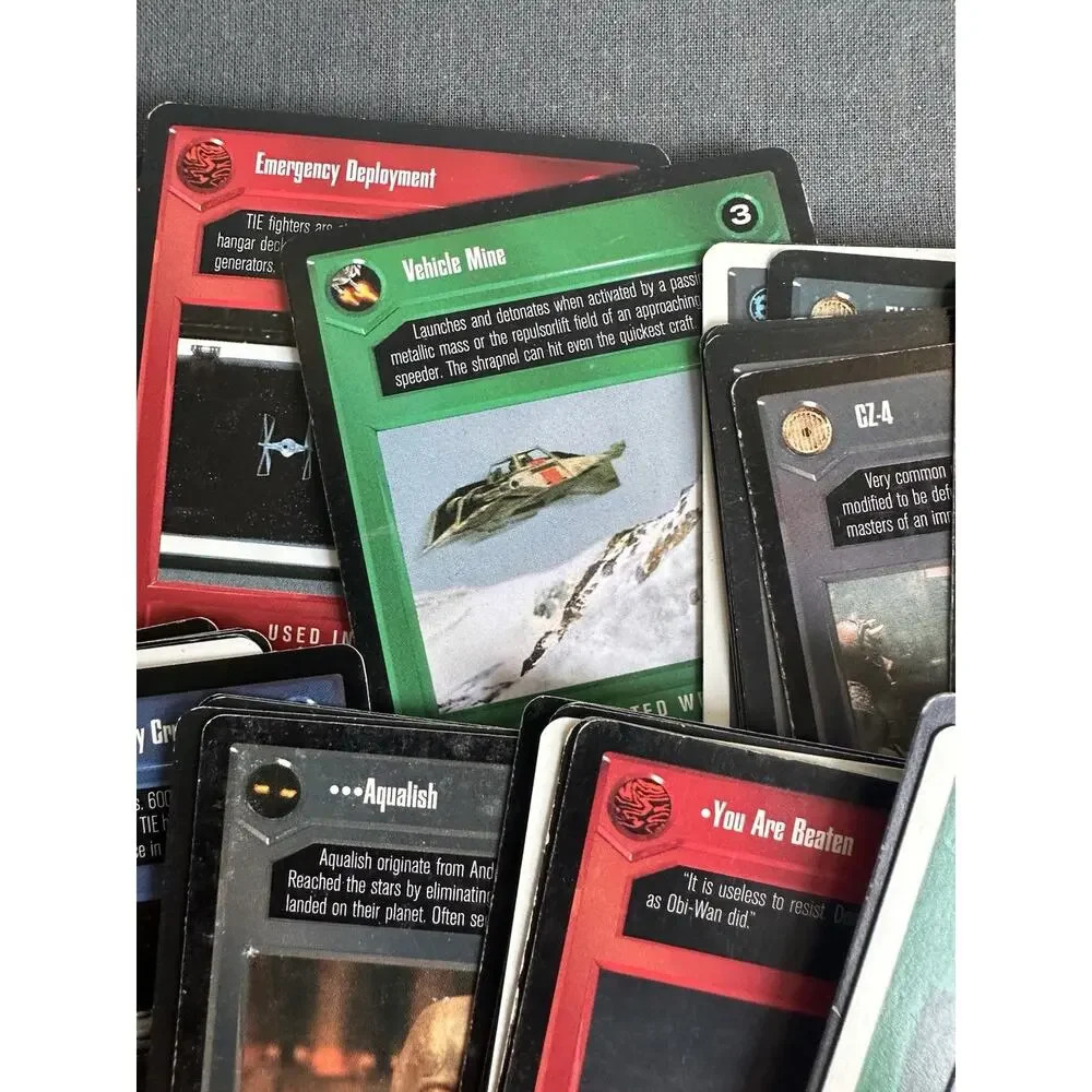 Star Wars Lot of 85 Mixed CCG Cards All Differing Conditions Some Dupes 1995